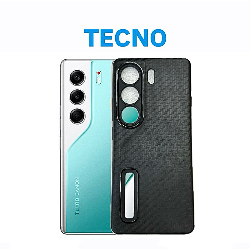 Carbon Case Tpu Design For Tecno Camon 40 Pro Tecno Pova , Tecno Spark ...