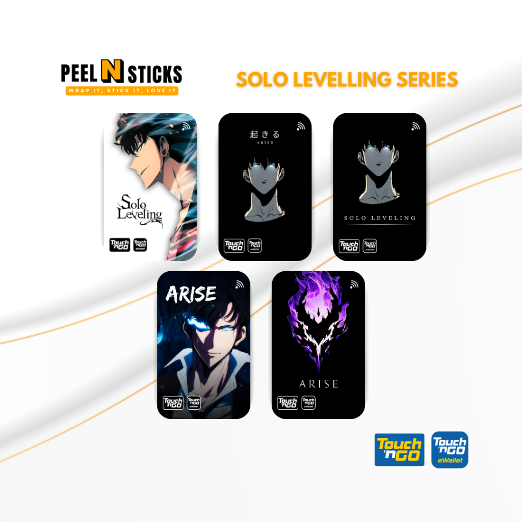 Solo Leveling Touch n Go Card Sticker – Waterproof PVC Cover | Anime ...
