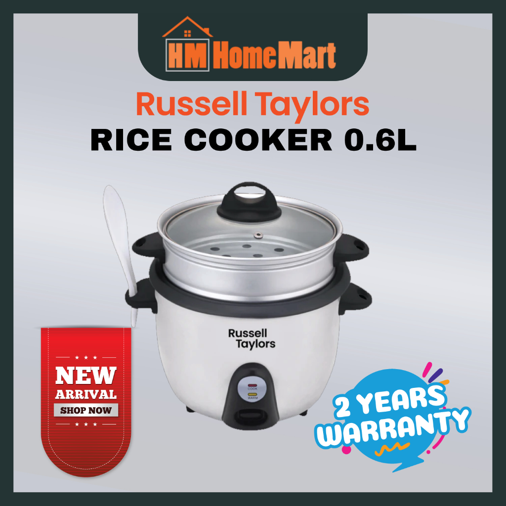 Russell Taylors 0.6L Rice Cooker with Steam Rack RC2 (2 Year Warranty ...