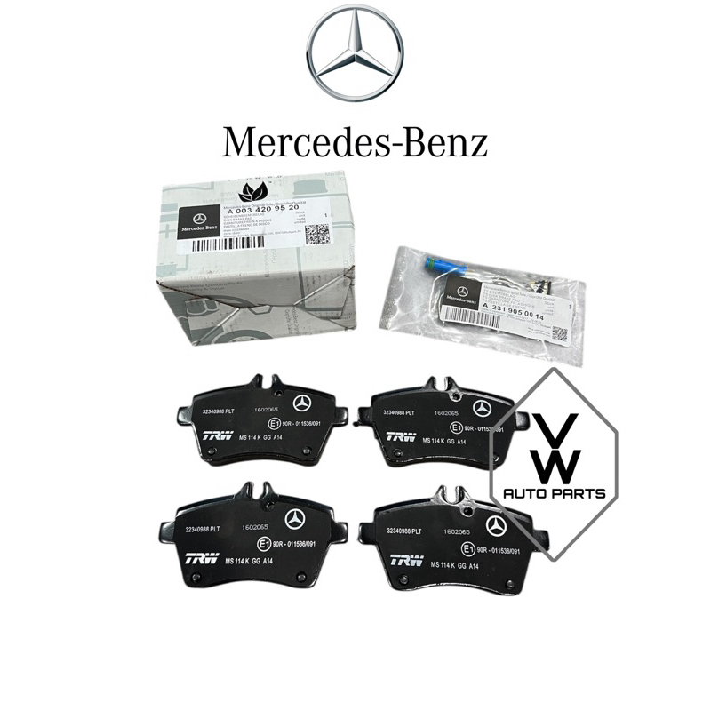 Complete Front & Rear Brake Discs And Pads Set For Mercedes C180K C200K Coupe 2001-2006