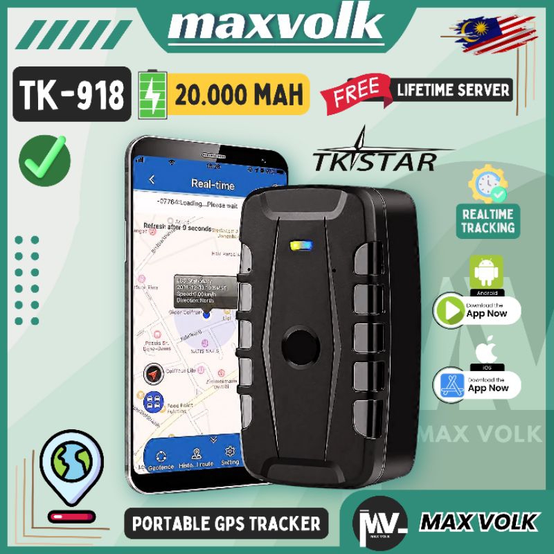 20000mAh GPS tracker Portable TKSTAR Winnes Big Battery Built in Magnet ...