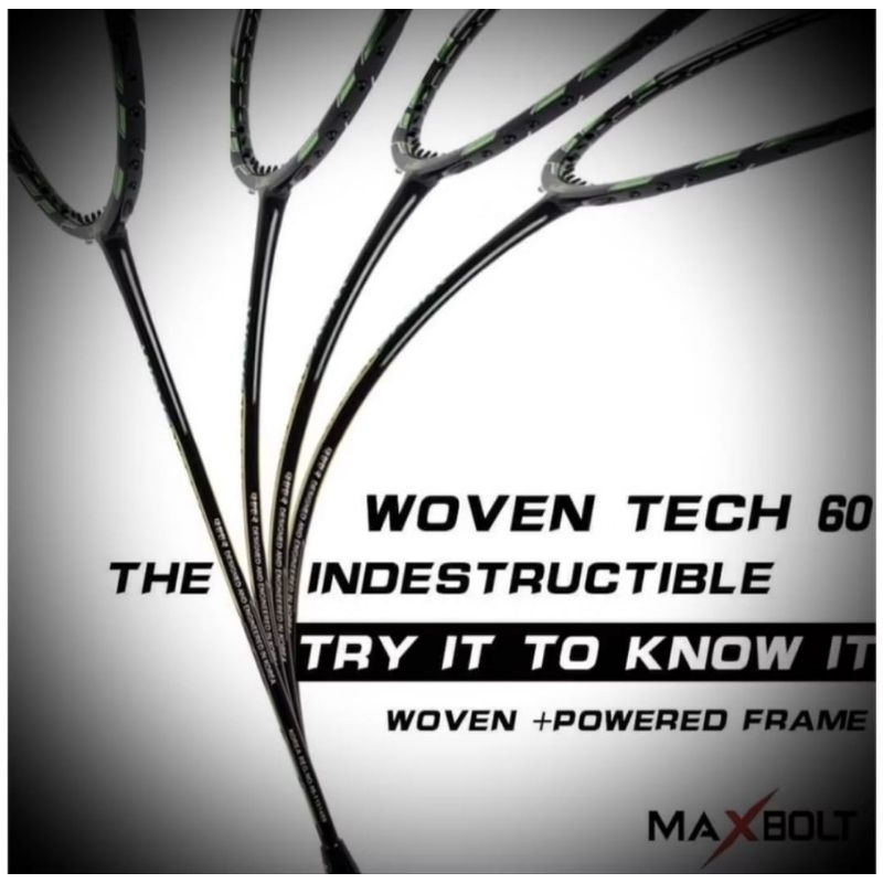 MAXBOLT WOVEN TECH 60 (Free string installation) | Shopee Malaysia