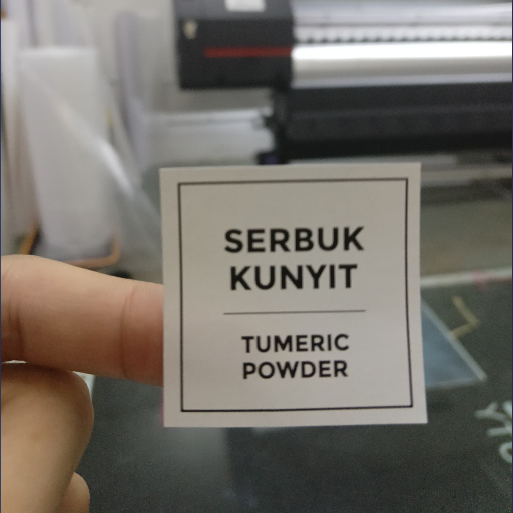 75PCS STICKERS LABEL DAPUR MINIMALIS SQUARE LABEL STYLE KITCHEN STICKER ...