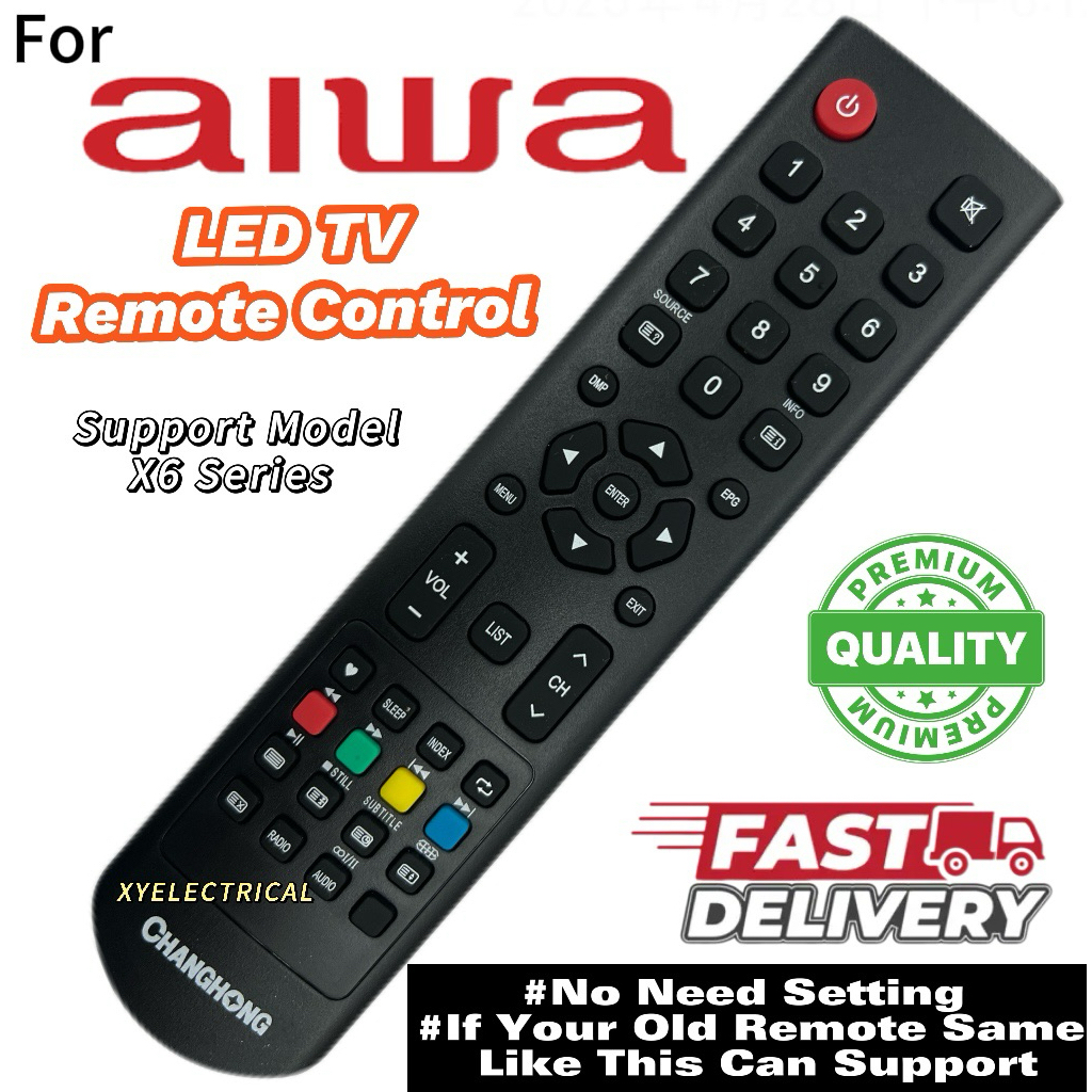 Aiwa LED Tv Remote Control X6 Series | Shopee Malaysia
