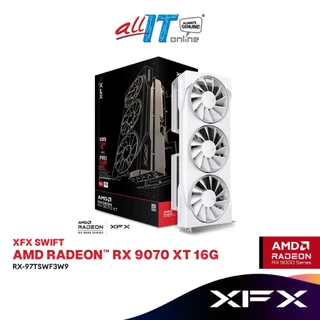 XFX Swift AMD Radeon RX 9070 XT 16GB GDDR6 White Graphics Card | RX-97TSWF3W9
