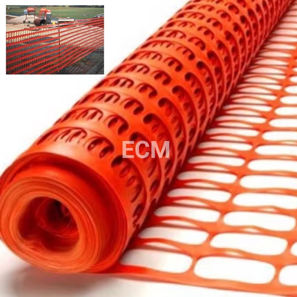 CUT LENGTHS (1METRE - 10METRE) ORANGE SAFETY NETTING JARING PVC OREN ...