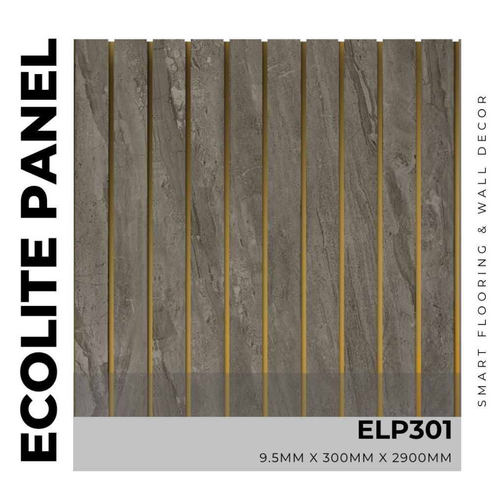 ECOLITE Panel PVC Wall Panel 300mm Width 2.9m Long - 10 Strap Gold ...