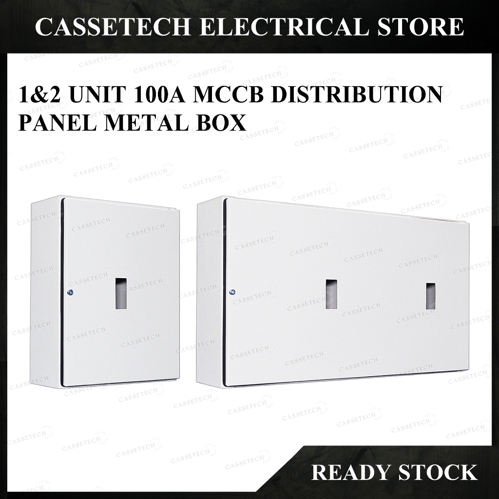 1 & 2 UNIT MCCB 60A - 100A DISTRIBUTION METAL BOX DOUBLE CLAD PANEL ...
