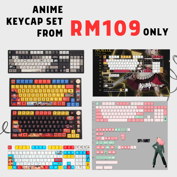 From 109 Only | Anime Keycap Sets for mechanical Keyboard | PBT Keycap ...