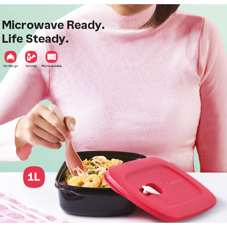 Tupperware CrystalWave Gen II Rectangular 1.0L | Shopee Malaysia