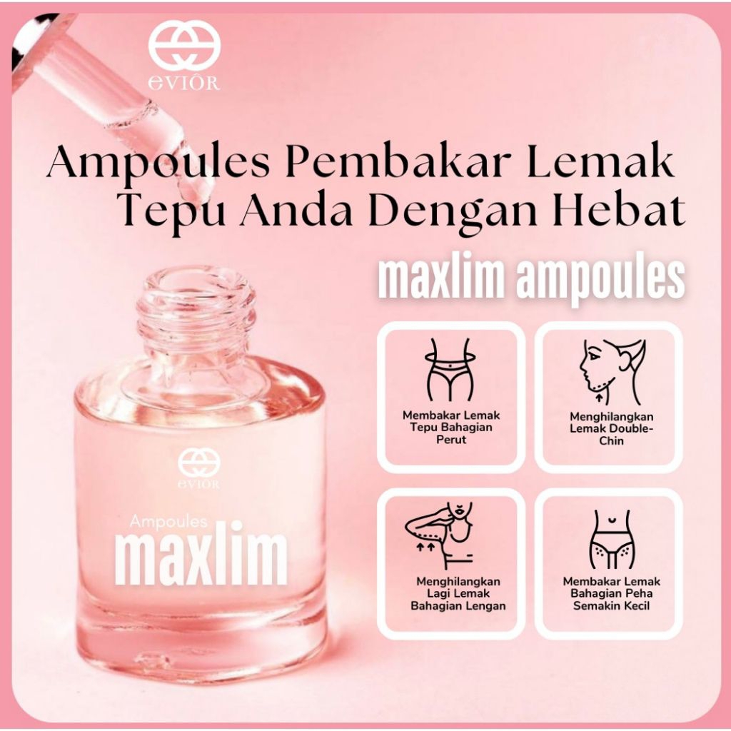 Maxlim Ampoules Pembakar Lemak Tepu Yang Lebih Berkesan | Shopee Malaysia