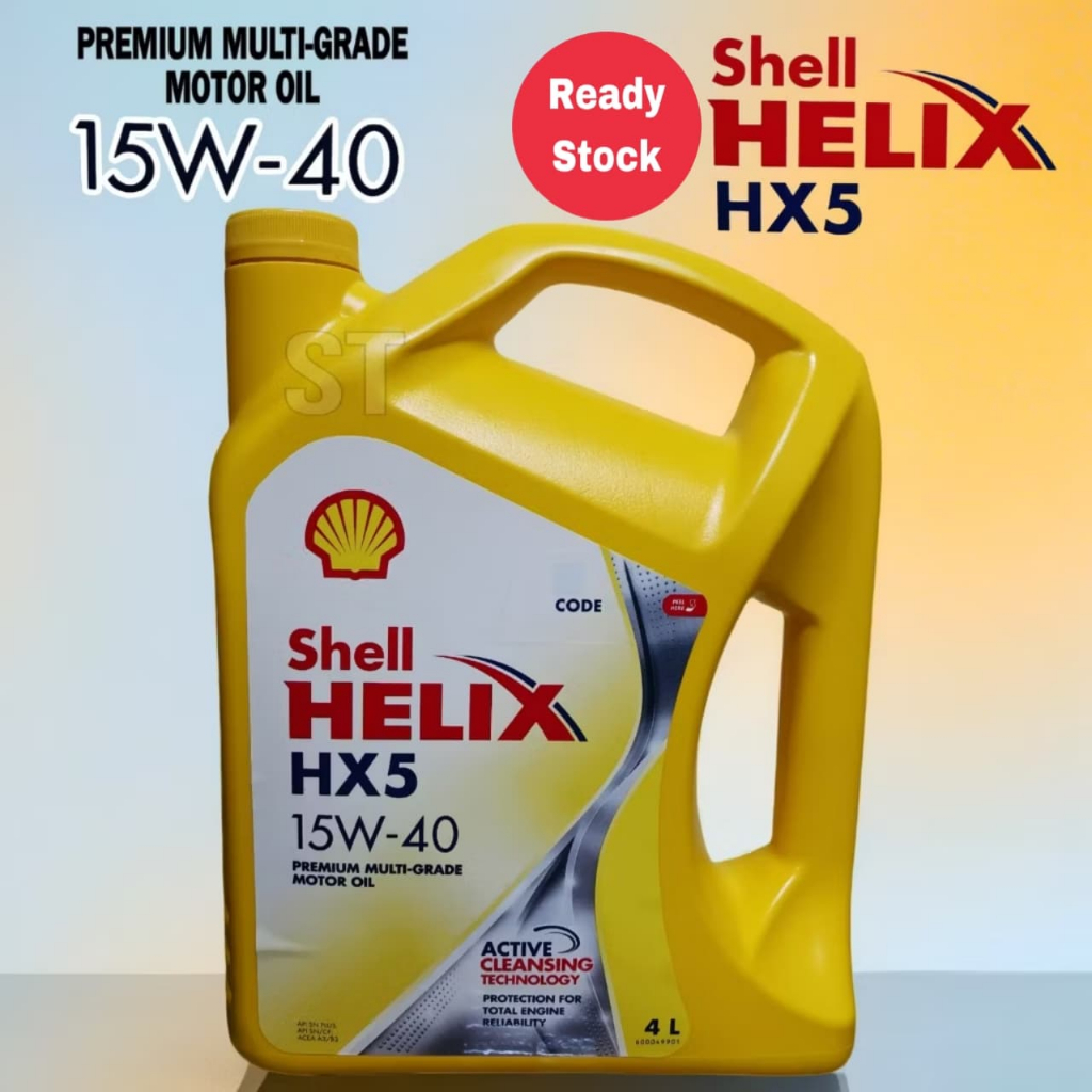 Shell Helix HX5 15W40 (4 Liter) Mineral Multi-Grade Motor Oil - Proton ...