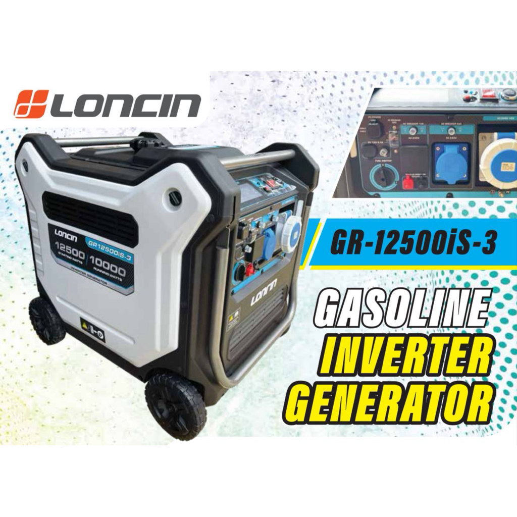 LONCIN 12500Watt 12.5KW Silent Inverter 4-stroke Petrol Generator ...
