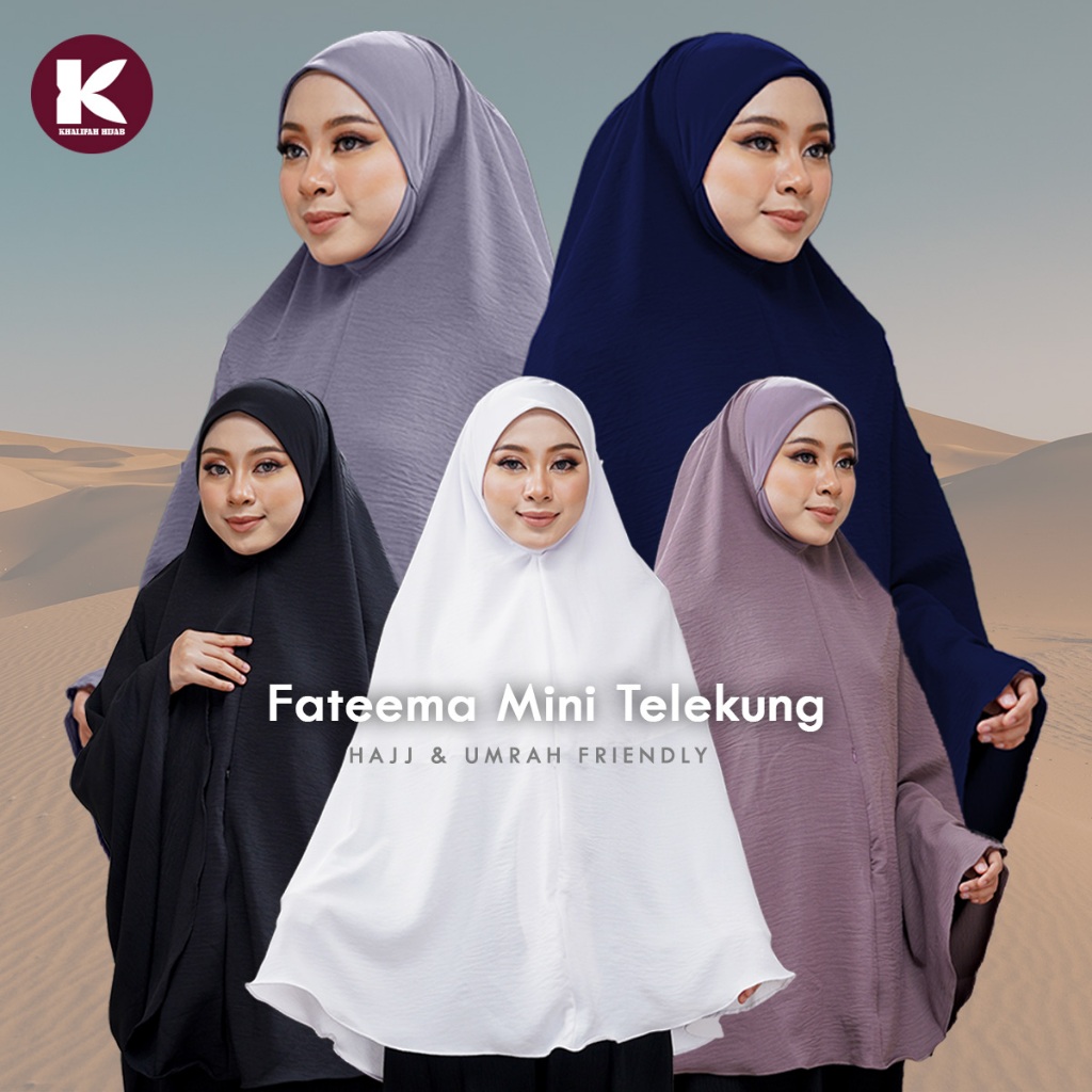MINI TELEKUNG FATEEMA BERPOKET MATERIAL CEY IRONLESS | EASY FOR UMRAH ...