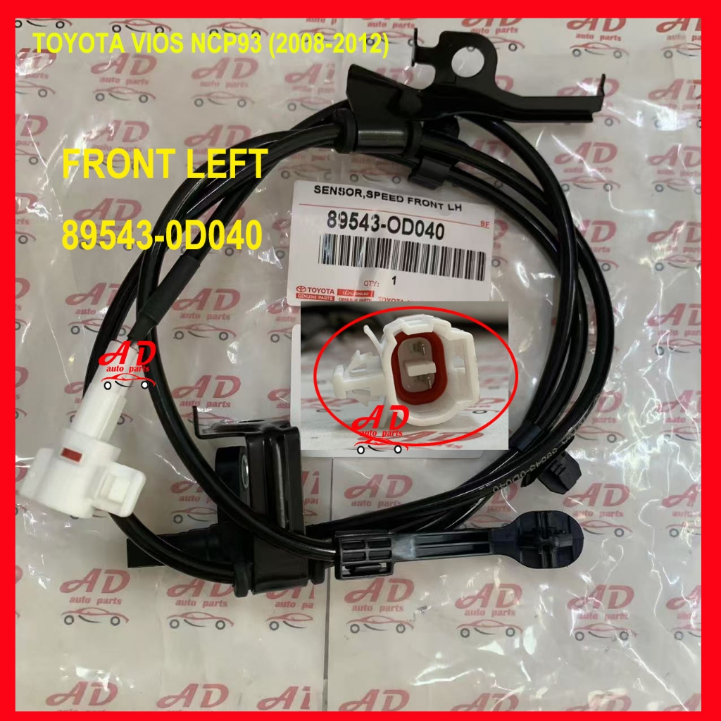 NEW#JAPAN TOYOTA ABS WHEEL SPEED SENSOR - TOYOTA VIOS NCP93 (2008-2012 ...