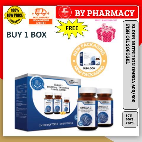*FREE SHIPPING* Eldon Nutrition Omega-3 1200mg 100's X 2 FOC 30's PROMO ...
