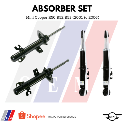 OEM Absorber Set Mini Cooper R50 R52 R53 (2001 to 2006) | Shopee Malaysia