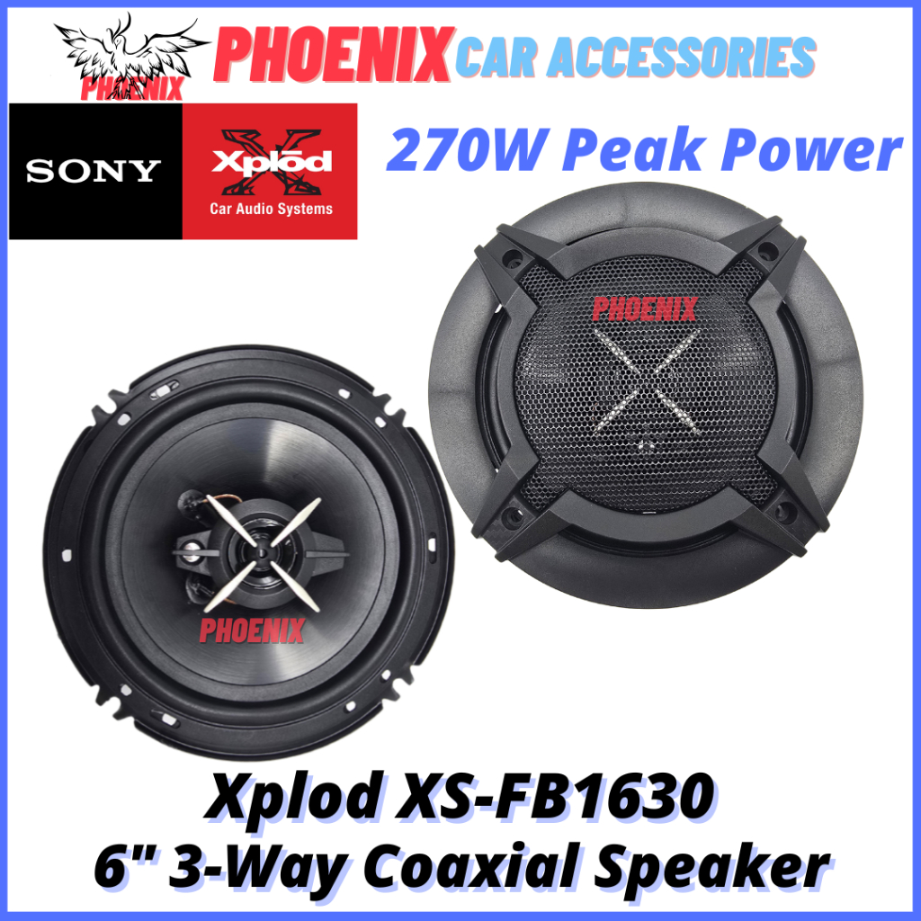 📢★ SONY ★ Xplod XS-FB1630 3-Way Coaxial Speaker｜270W Peak Power｜Car ...