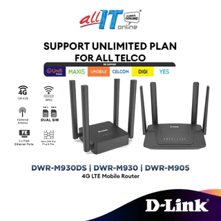 D-Link DWR-M905 / DWR-M930 / DWR-M930DS N300 Wireless 4G LTE Router