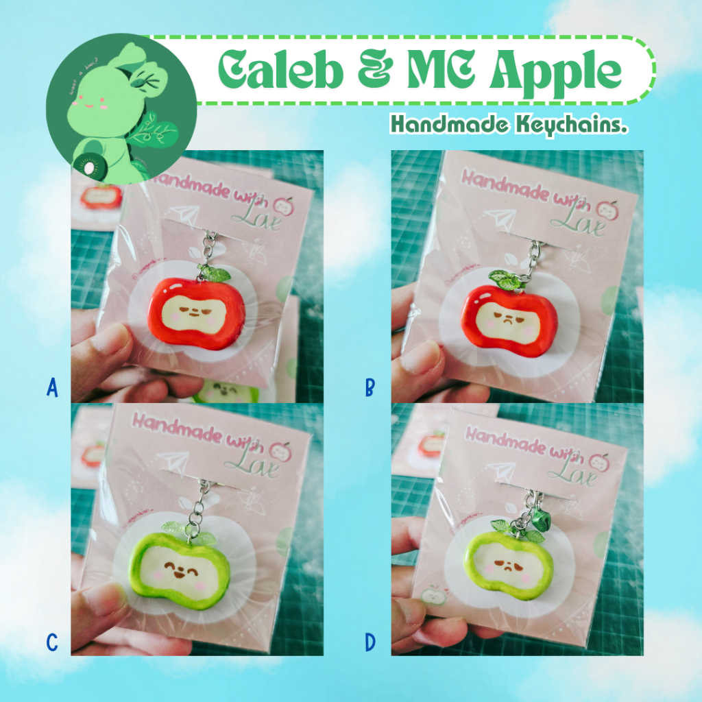 [Love and Deepspace] Caleb and MC's Apple Handmade Keychains | Shopee ...