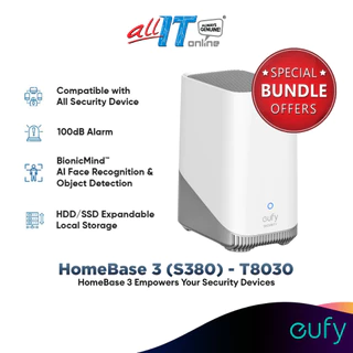 Anker Eufy T8030 Security S380 HomeBase 3 Expandable Local Storage With 4K Resolution 2.4 GHz Wi-Fi