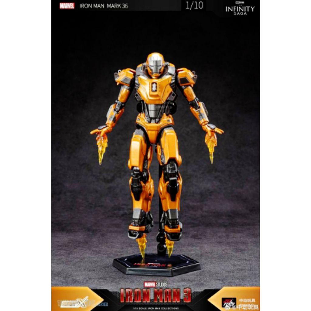 ZD Toys Marvel Legends Iron Man 3 Mark 36 Peacemaker 15 Sneaky War ...