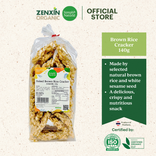 Simply Natural Baked Brown Rice Cracker 140g | Great Snacks | Gluten ...