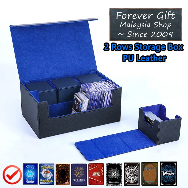 TCG Deck Box 2 Rows Kotak Kad 600+| Card Storage Box For Pokémon Card ...
