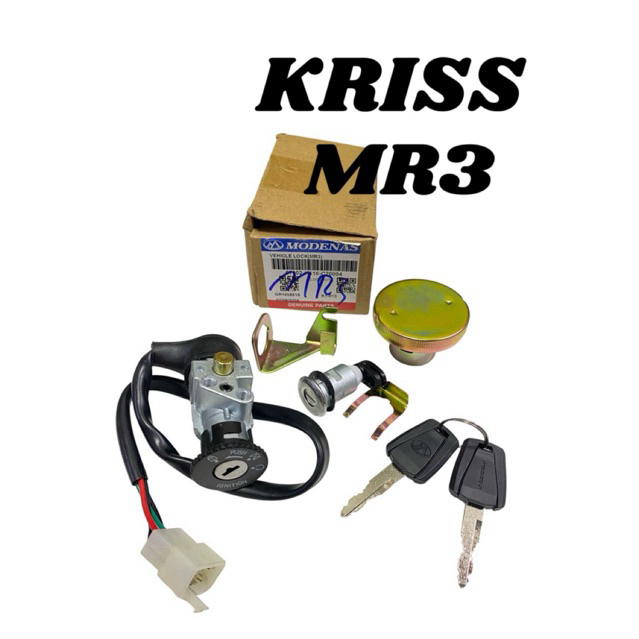 MODENAS MR3 KUNCI SET / MAIN SWITCH SET MR3 / IGNITION SWITCH ORIGINAL ...
