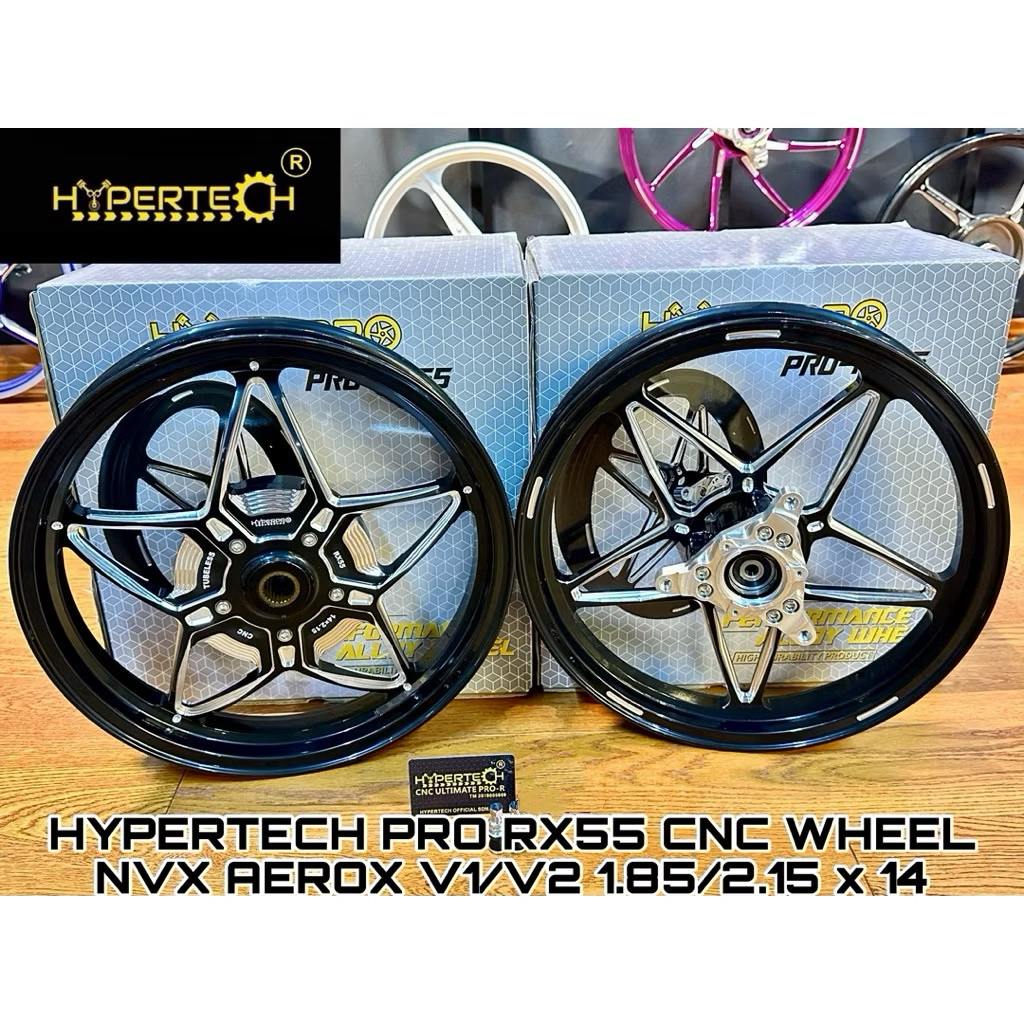 HyperPro Pro-RX55 Sport Rim Bintang NVX155 Cnc Cast Wheel for Nvx V1 ...