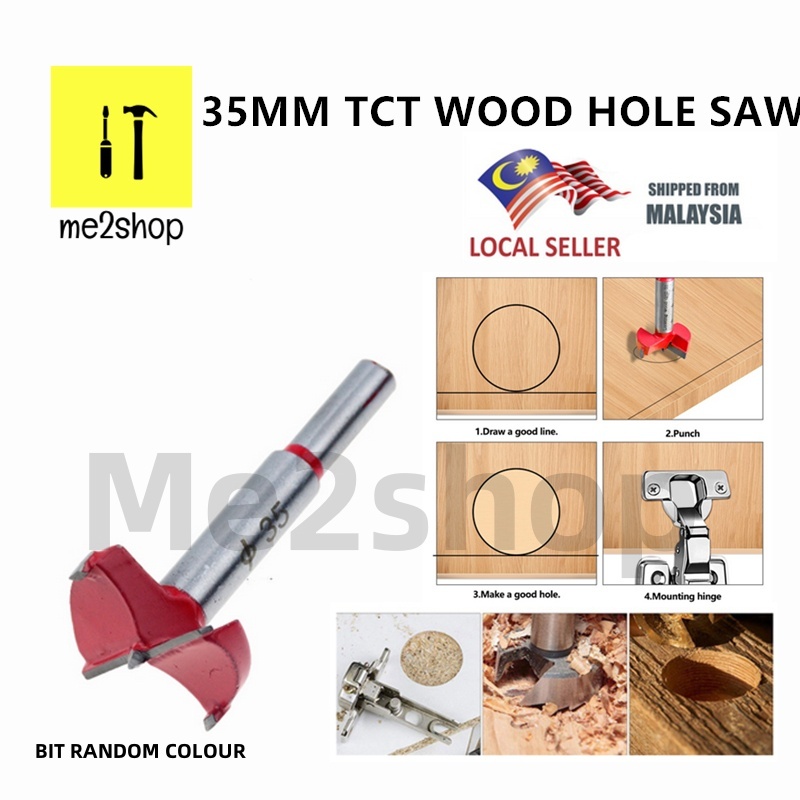 35MM TCT WOOD HOLE SAW (CONCEAL HINGES) | Shopee Malaysia