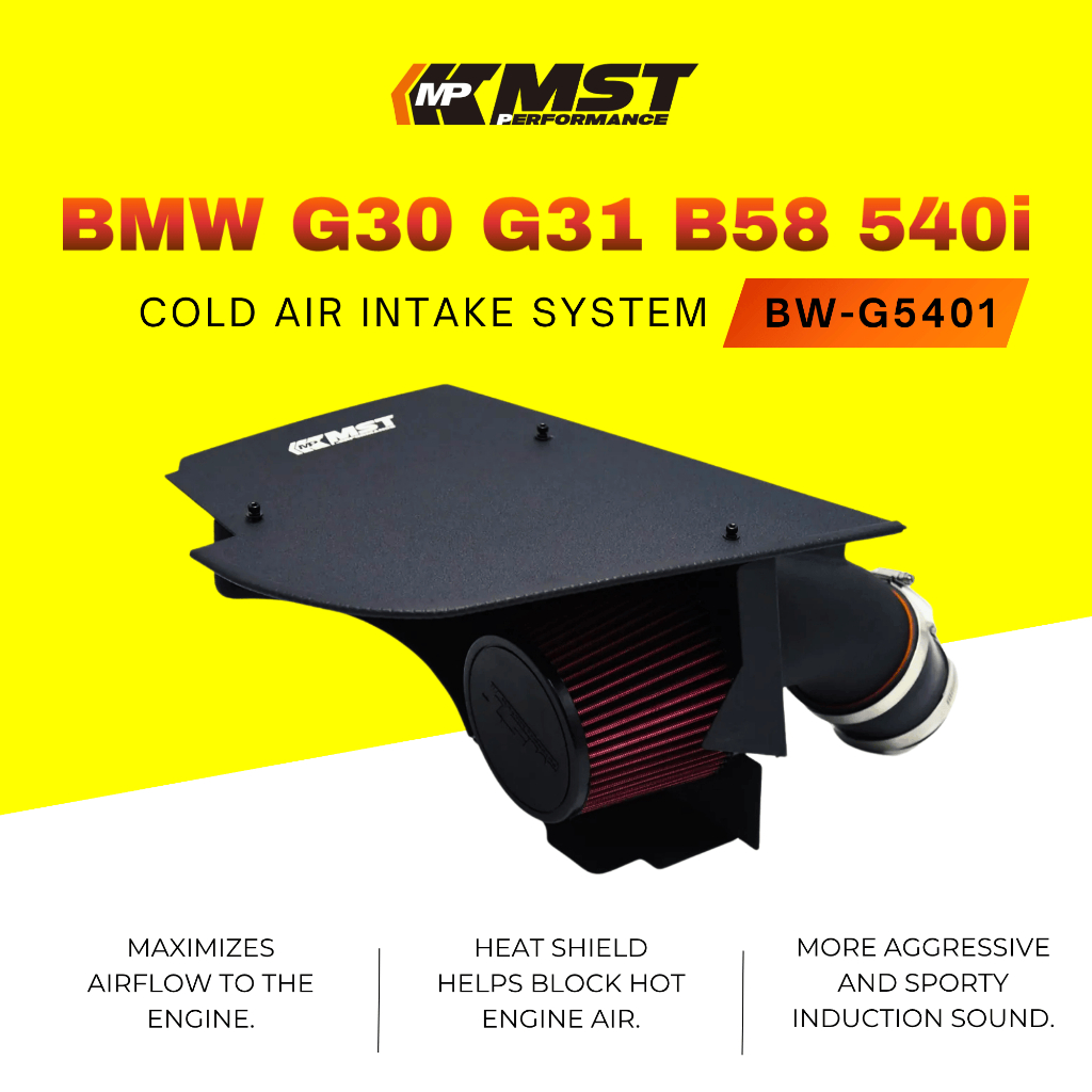 MST 2017+ BMW G30 G31 B58 540i Cold Air Intake System (BW-G5401 ...