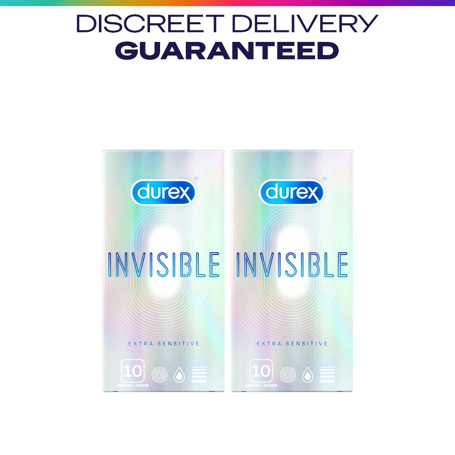 Durex Invisible Condoms 20s Extra Thin Extra Sensitive Lubricated ...