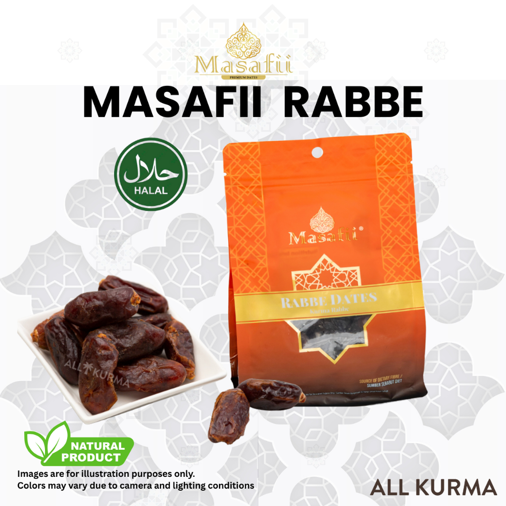 Masafii Rabbe Dates Halal Rabbe Kurma from UAE (250g) | Shopee Malaysia