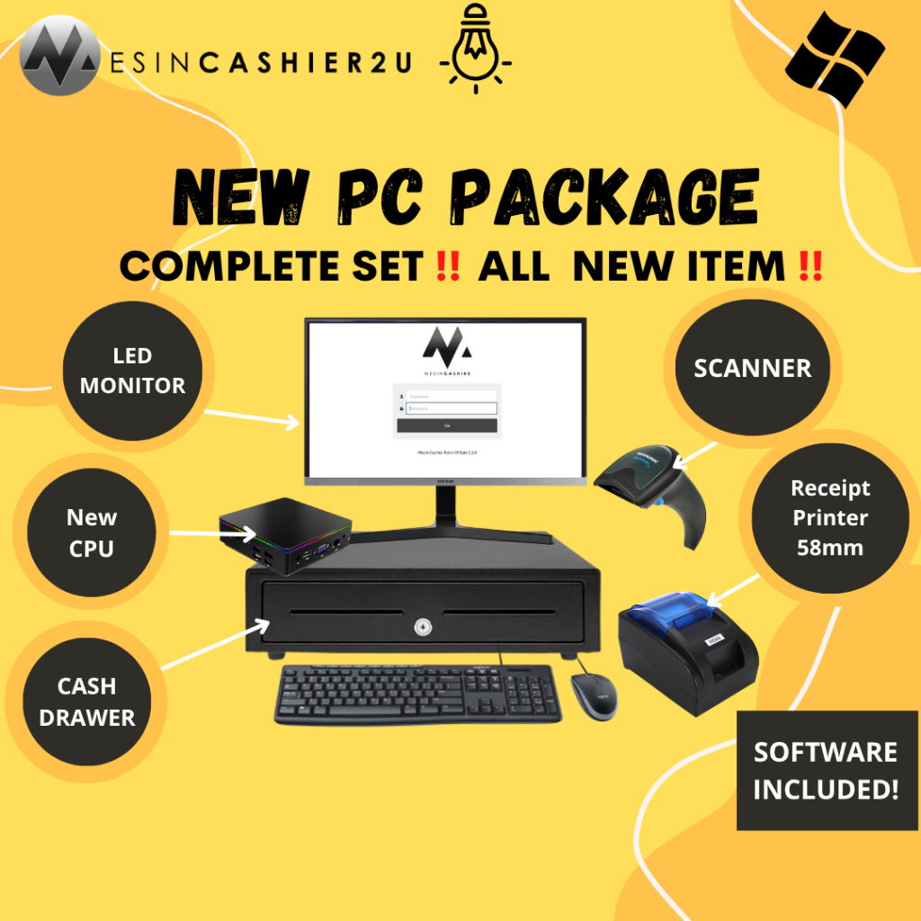 Mesincashier2u Mesin Cashier POS System Mesin Kaunter POS Software Cash ...