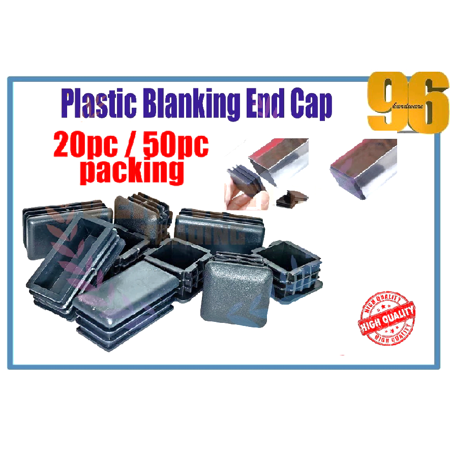 96HARDWARE Square Tubing Plastic Cap (Packing 20pcs/50pcs) Interior ...