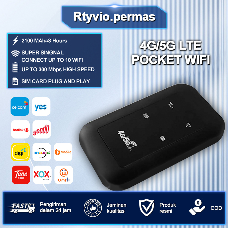 Pocket WiFi 2025 Mini 4G 5G Poket Portable Sim Kad Rumah Kereta ...