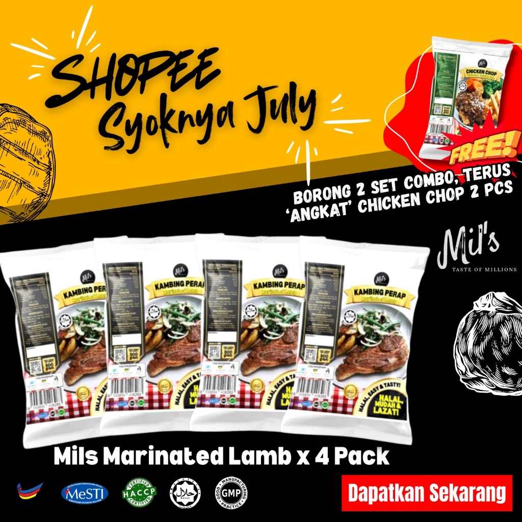 MILS KAMBING PERAP 500GRAM 4 PACK (FREE SOS BLACKPEPPER) | FROZEN FOOD ...
