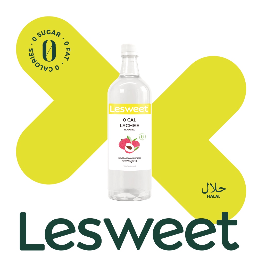 Lesweet Zero Calories Lychee Flavor Syrup 1L Halal | Shopee Malaysia