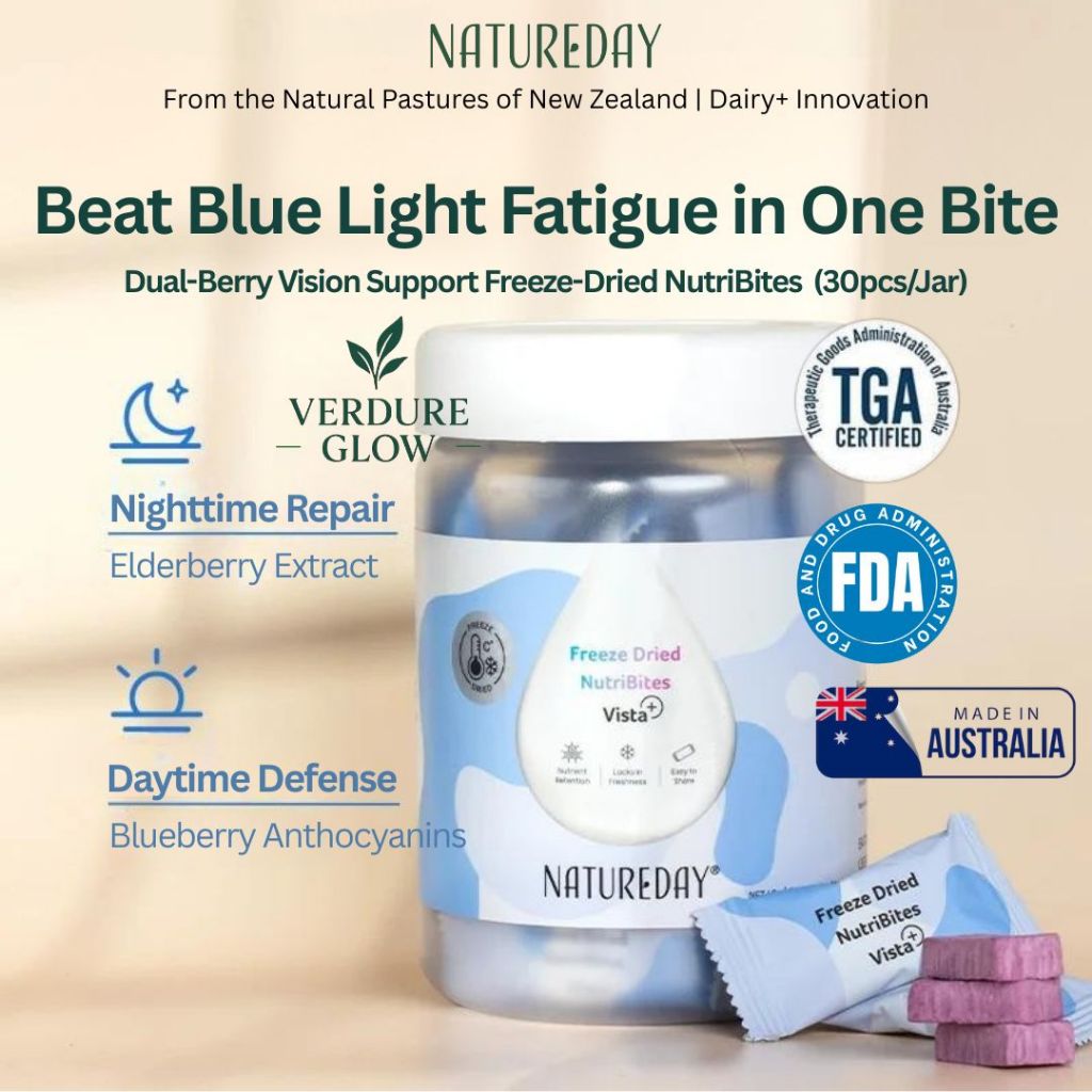 【100% Natural Probiotic】 NATUREDAY Vision Support NutriBites Vista ...
