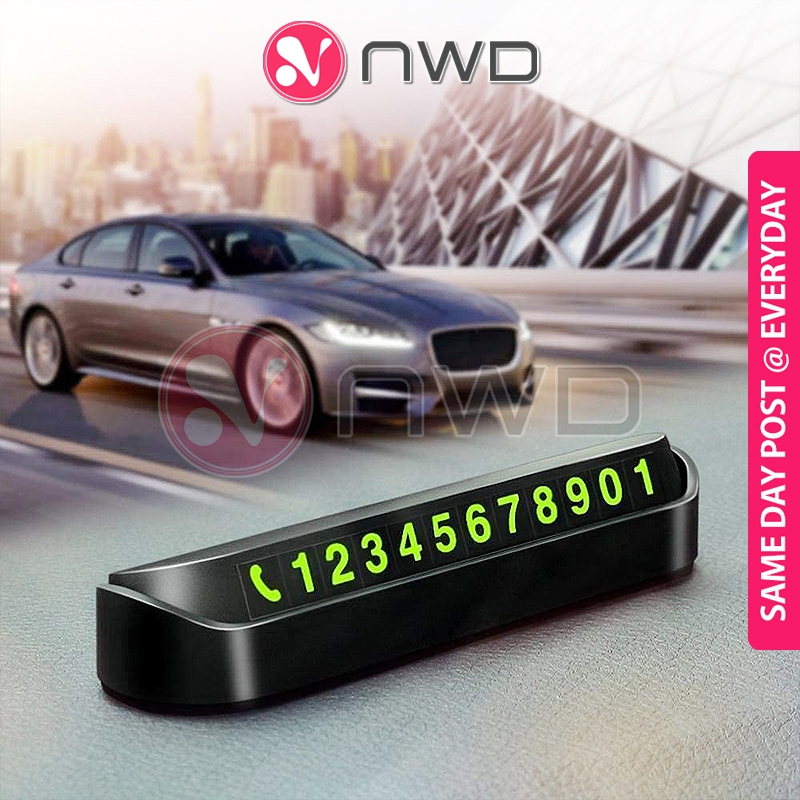 𝗢𝗡𝗘 𝗣𝗥𝗘𝗦𝗦 𝗛𝗜𝗗𝗘 》Temporary Car Parking Phone Number Card Plate Adhesive ...