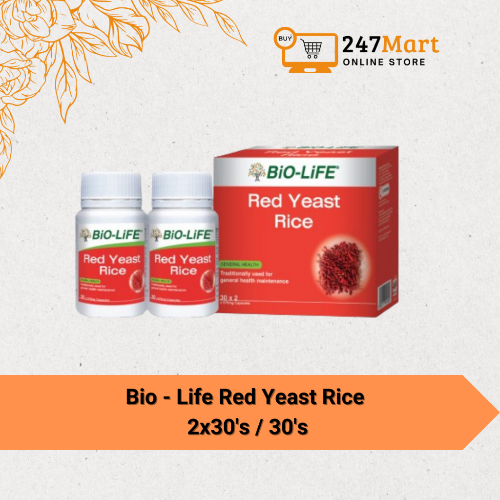 BIO-LIFE Red Yeast Rice 2x30's / 30's | Shopee Malaysia