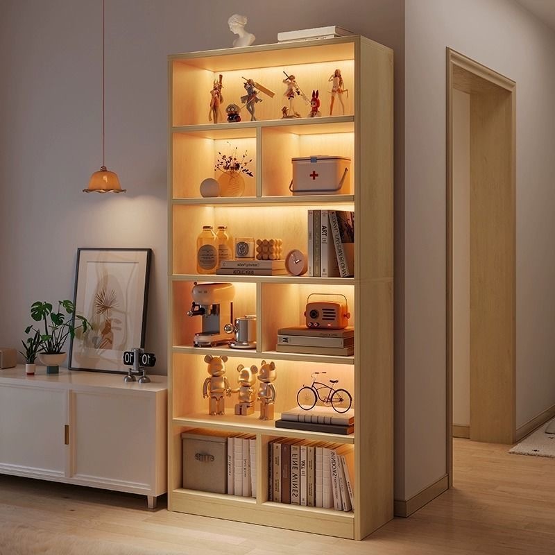 6-Layer Bookshelf Filing Cabinet Wooden Storage Rack Home And Office ...