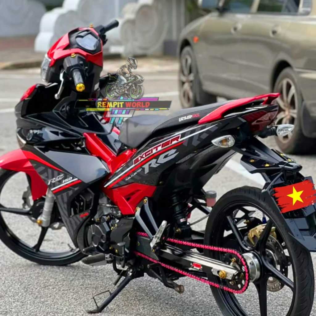 COVER SET Y15ZR V1 V2 EXCITER RC MERAH VIETNAM 100%ORIGINAL RAPIDO ...