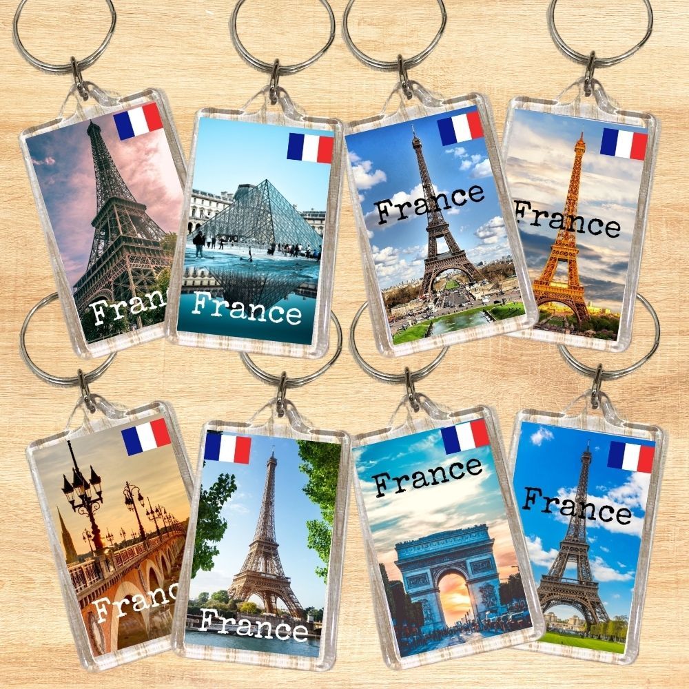 France Paris Eiffel Tower Gift Souvenir Keychain Door Gift Culture ...