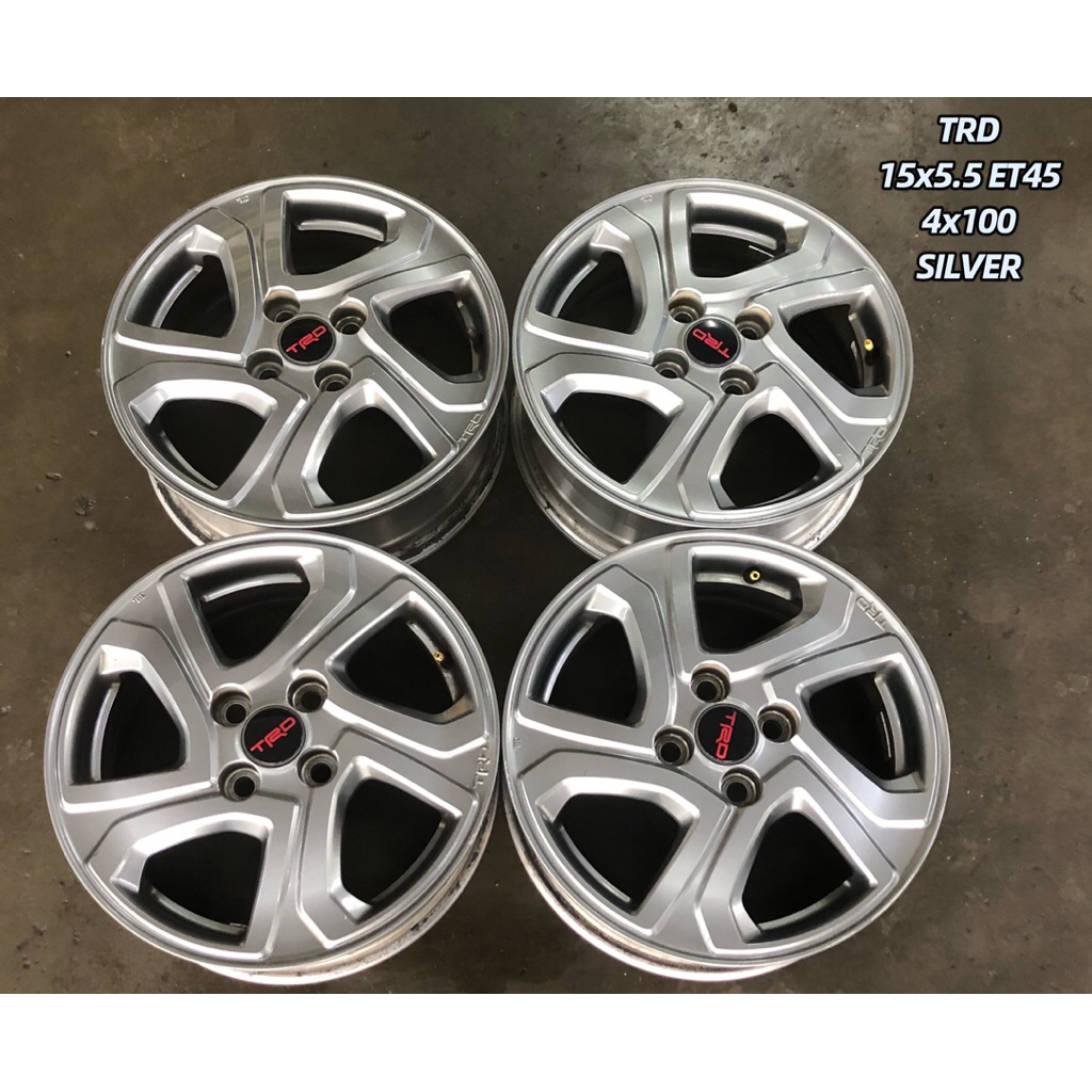 USED RIM TRD 15 INCH FOR MYVI ALZA SAGA BLM VIOS YARIS JAZZ CITY HONDA ...