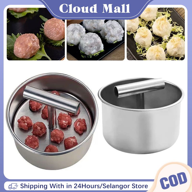 Stainless Steel Manual Meatballs Maker Extruded Fishballs Making Tool ...