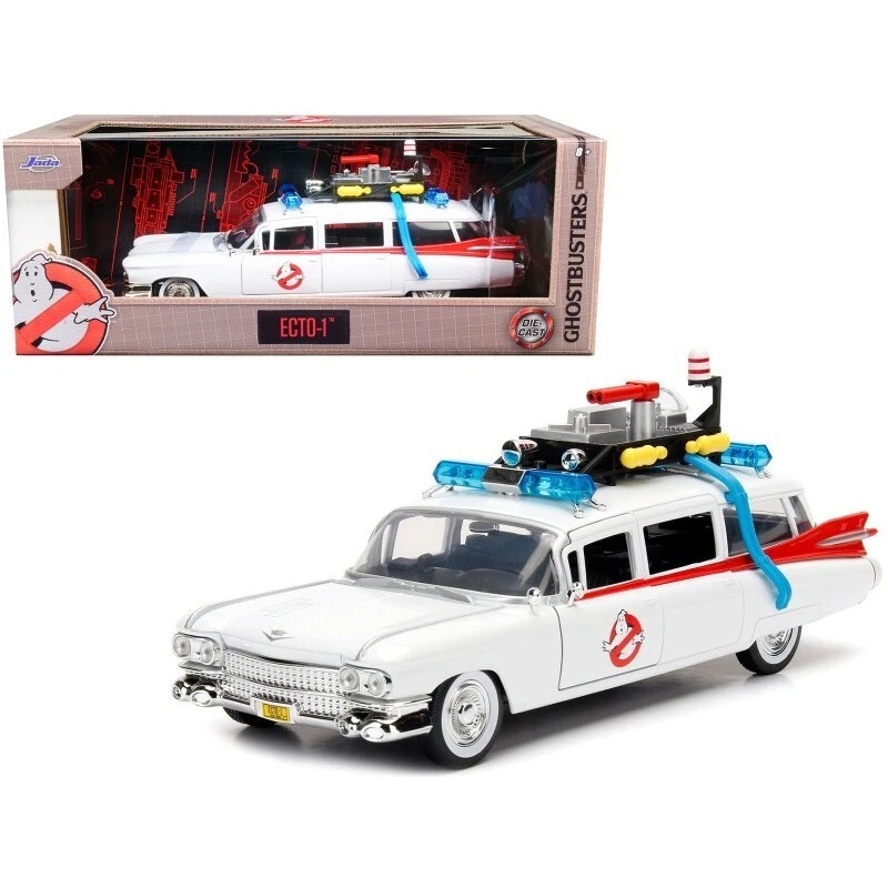 JADA 1:24 Ghostbusters Ecto-1 Hollywood Rides Die Cast Car Models ...