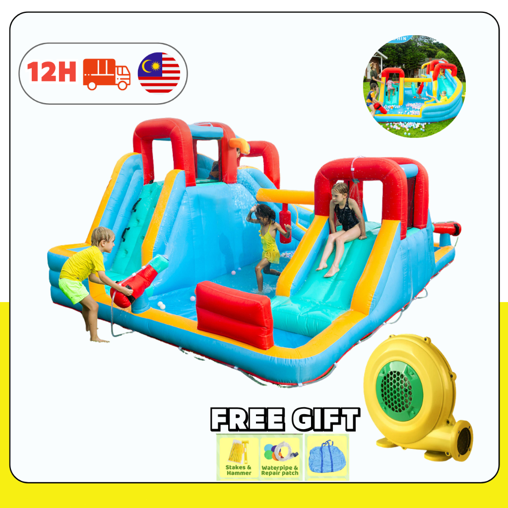 DOCTOR DOLPHIN outdoor inflatable slides, large inflatable castles ...