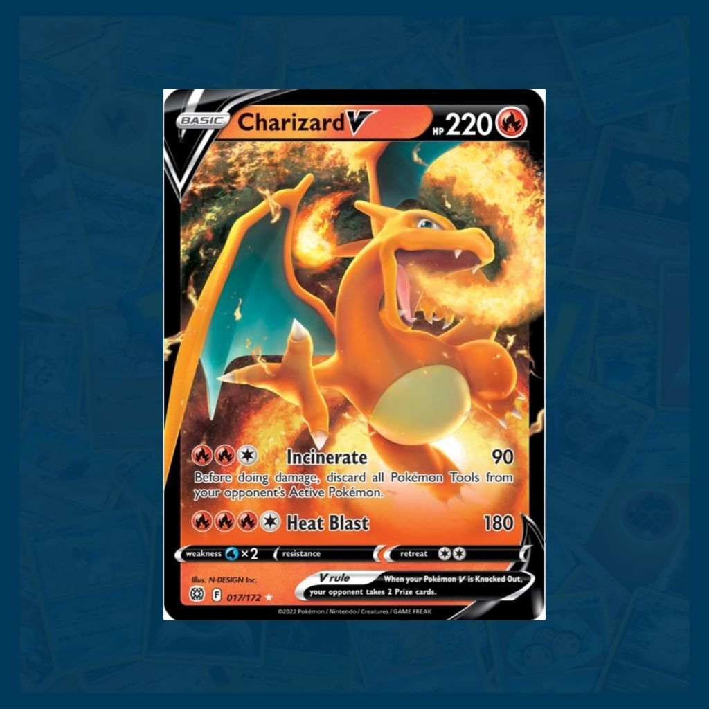Charizard V (017/172) Ultra Rare | Brilliant Stars | Pokemon TCG Card ...